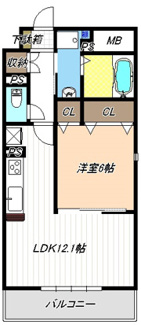 【間取り】 | ディアコートKⅡ