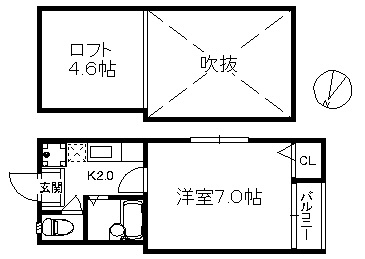 【間取り】 | メゾンKT21 | 現況優先。