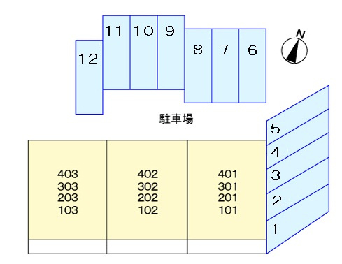 ブルージュ名和の区画図