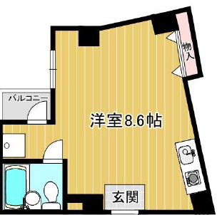 大津市中央２丁目の事務所の間取り