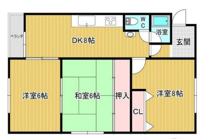 【間取り】 | 泉ヶ丘第3コーポラス