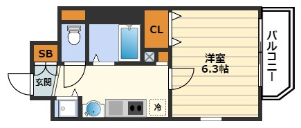 プレサンス梅田北パワーゲートの間取り