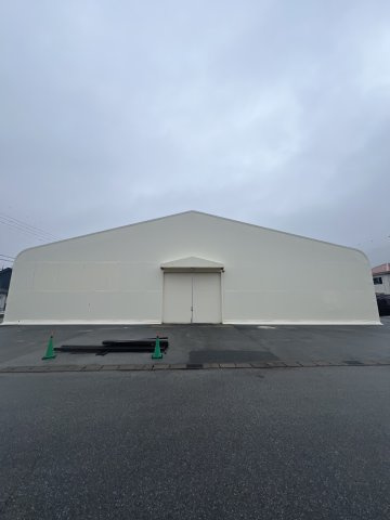 愛荘町テント倉庫の外観|外観です