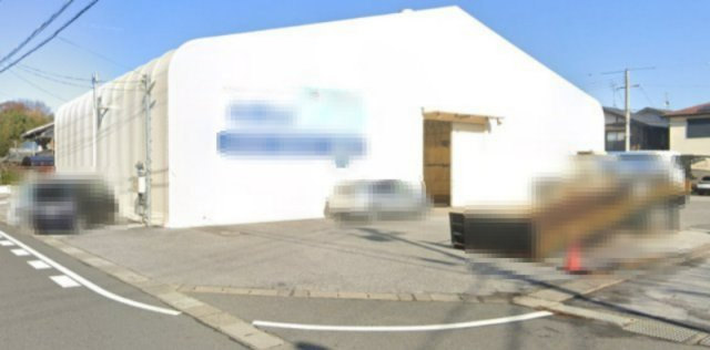 愛荘町テント倉庫の外観|外観です