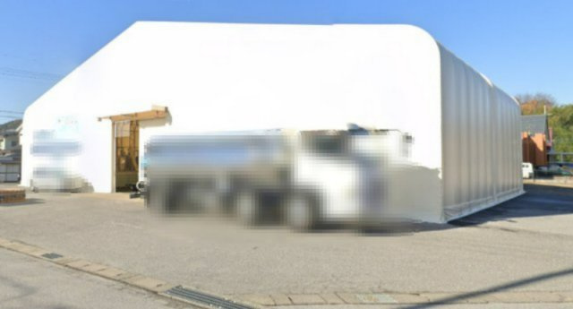愛荘町テント倉庫の外観|外観です