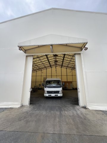 愛荘町テント倉庫の外観|外観です