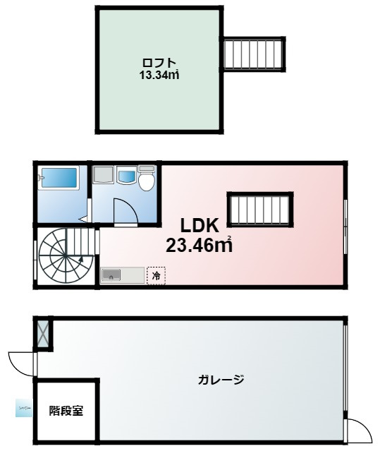 ＩＣＨＩＮＯＭＩＹＡ　ＢＡＳＥの間取り
