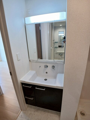【洗面所】 | グレースプルミエ | 忙しい朝には欠かせない洗面所です