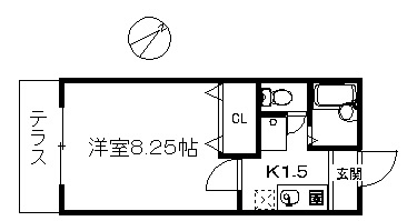 【間取り】 | アーバン高宮 | 現況優先。