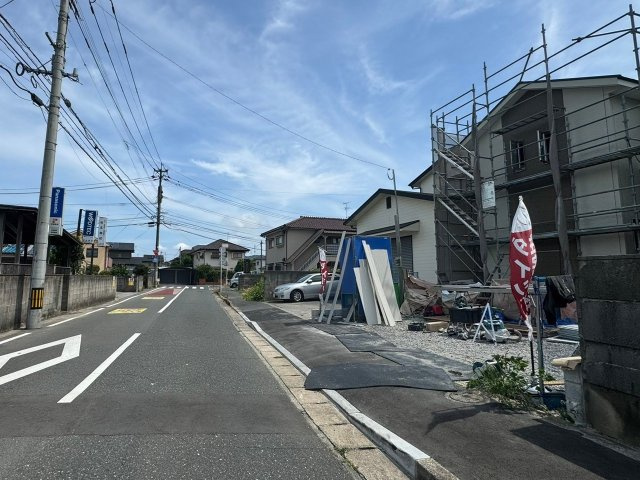 ーBloomーブルームー小倉南区上石田3丁目1期　　【小倉南区　新築戸建て】の前面道路含む現地写真|現地撮影　2024,8,21　ーBloomーブルームー小倉南区上石田3丁目1期　　【小倉南区　新築戸建て】