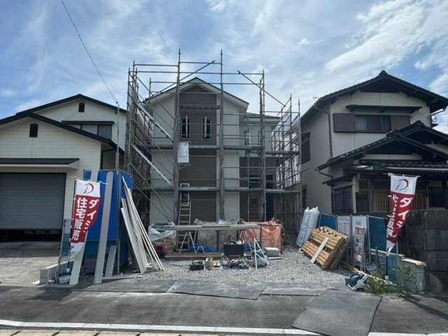 ーBloomーブルームー小倉南区上石田3丁目1期　　【小倉南区　新築戸建て】の外観|現地撮影　2024,8,21　ーBloomーブルームー小倉南区上石田3丁目1期　　【小倉南区　新築戸建て】
