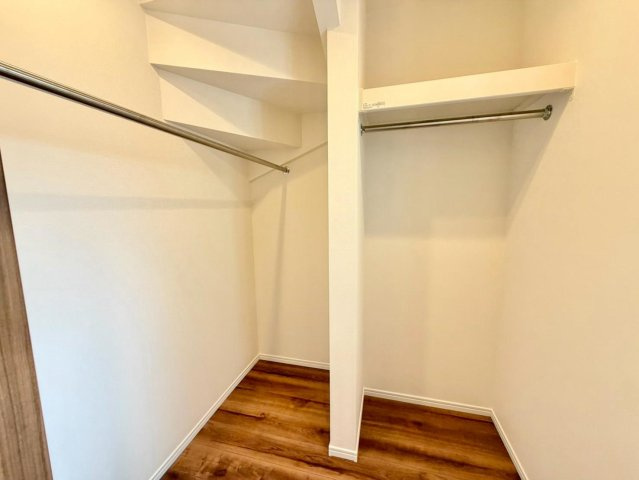 福田　新築一戸建の収納|ウォークインクローゼットありますよ！季節の荷物やかさばる荷物の収納場所に困らないですね