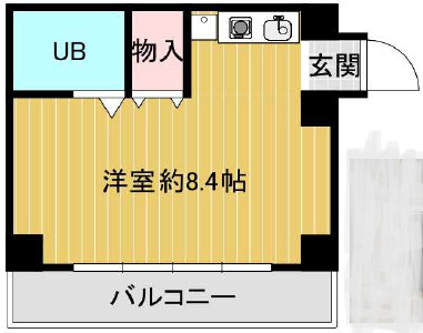 大津市中央２丁目の事務所の間取り