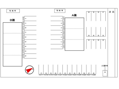 【区画図】 | サンライズヴィラひたち野A棟