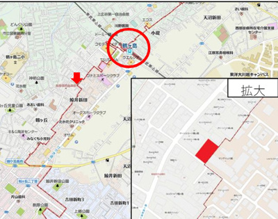 【地図】 | 鶴ヶ島市鶴ヶ丘　売地