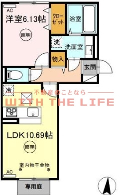 D-roomシャンヴル【キャッシュバック】の間取り