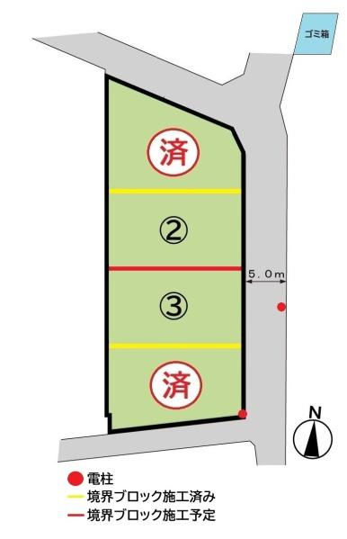海南市鳥居の売地の土地図