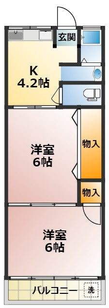 めぐみ荘の間取り