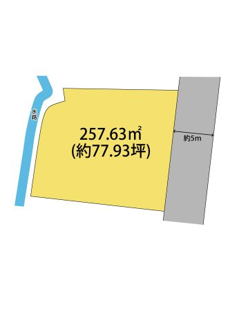 海南市木津・土地・125085の区画図