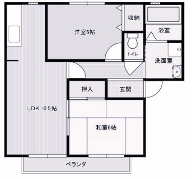 【間取り】 | ウインディアA棟