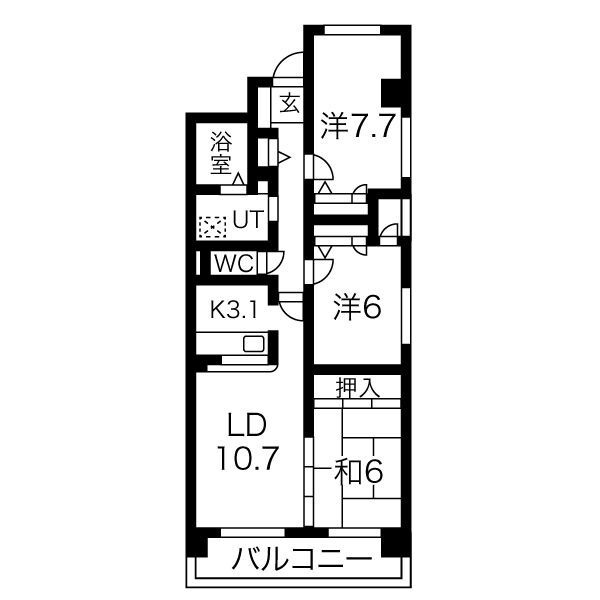 オーデ・ブルージュの間取り