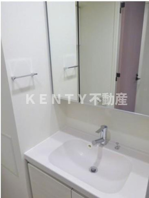 【洗面所】 | パークアクシス東蒲田 | 広い洗面スペース