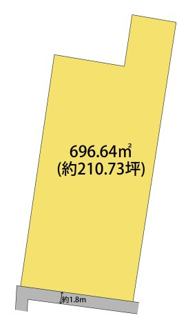 和歌山市黒田・土地・125060の区画図