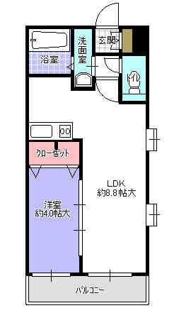 【間取り】 | シャローム天神北 | 現況優先。