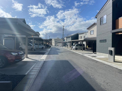 【前面道路含む現地写真】 | 山形市松原建売住宅 | 前面道路
