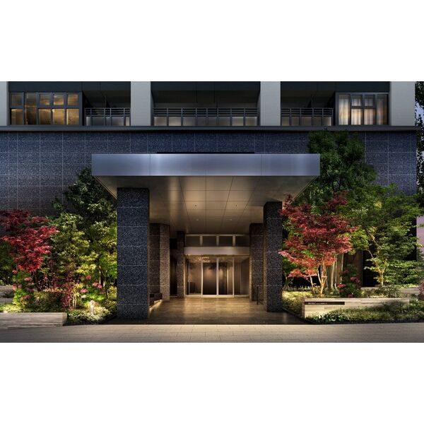 ブランズタワー谷町四丁目の外観パース