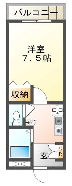 ビタミンテラス枝吉の間取り