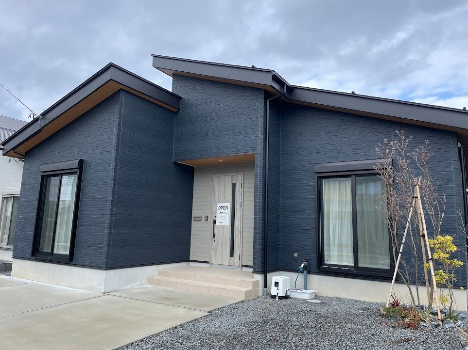 鶴岡市大宝寺町建売住宅【平屋】の外観|現地外観写真。内覧予約受付中！