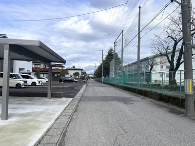 【前面道路含む現地写真】 | 鶴岡市道田町建売住宅 | 前面道路