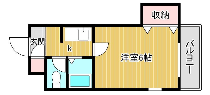 ハーモニー弁天の間取り