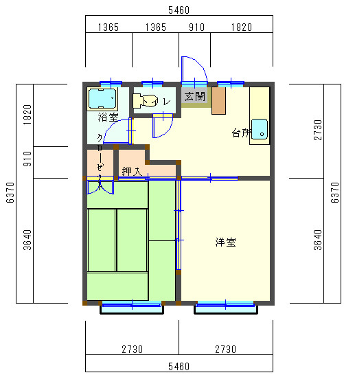泉プリンスコートA棟の間取り