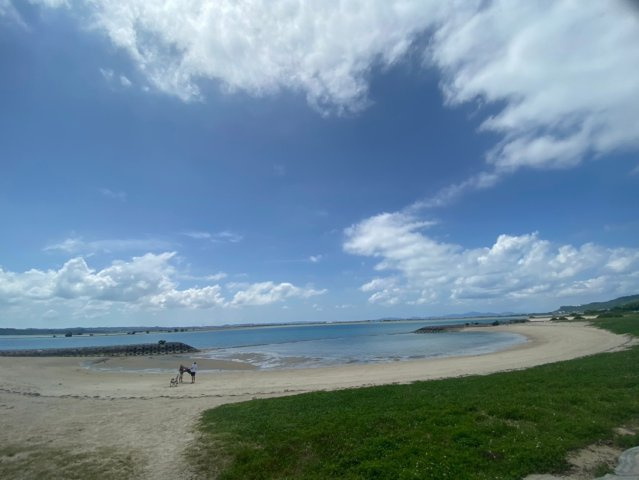 浜比嘉島　勝連浜の周辺|浜比嘉ビーチ