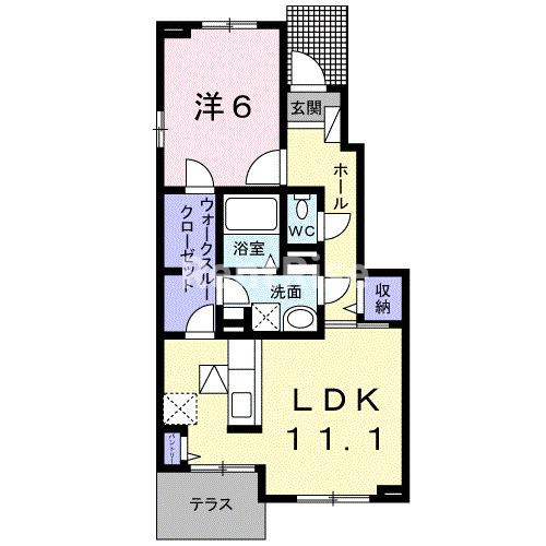 ソーレプレッソの間取り|間取図