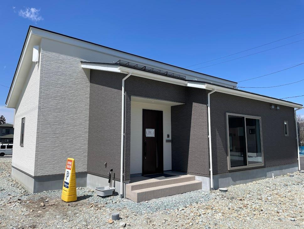 東根市六田建売住宅【平屋】の外観|現地外観写真。内覧予約受付中！