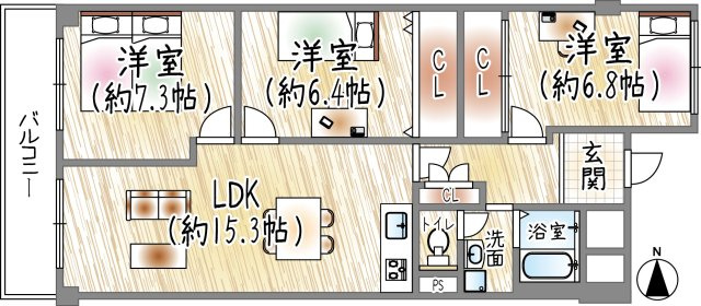 サンハイツ逆瀬川B棟