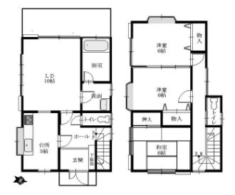 【間取り】 | ゴルフガーデン分譲地　戸建