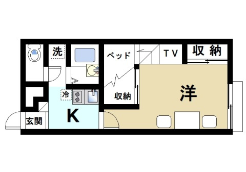 レオパレスプレミールの間取り
