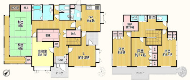 秦野市堀山下　中古戸建の間取り