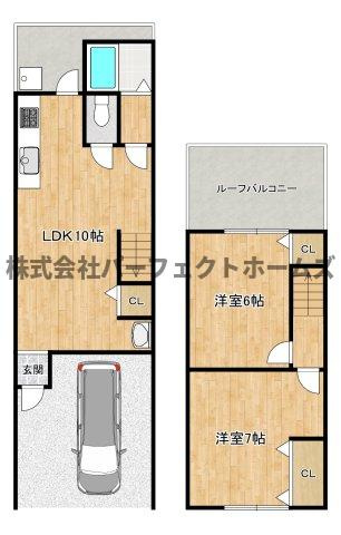 クラルテ田井西の間取り