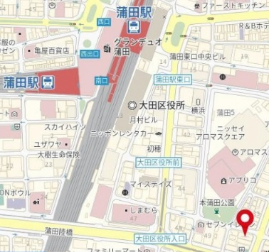 スカイコート蒲田ガーデンの地図
