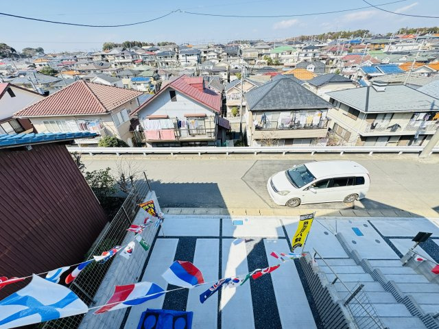 柏市藤心２丁目新築戸建（藤心７期）の展望|バルコニーより道路側眺望