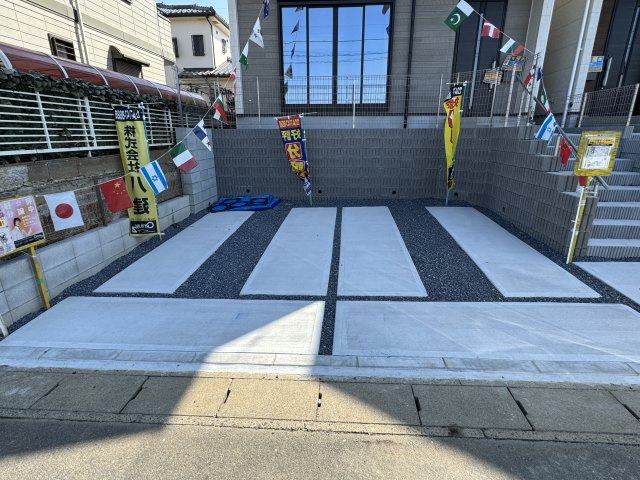 柏市藤心２丁目新築戸建（藤心７期）の駐車場|2号棟駐車スペース・並列２台駐車可