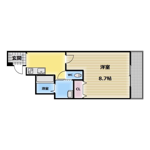 【間取り】 | フジパレス新深江Ⅷ番館 | 使いやすい間取りです