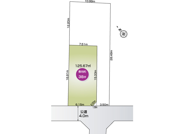 【区画図】杉戸町清地3丁目(全２区画)