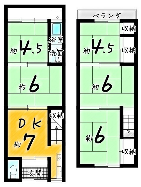 右・梅津北浦町