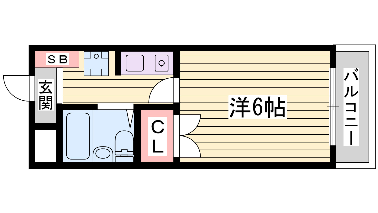 ロイヤル魚住の間取り